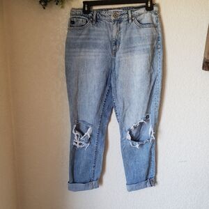 KanCan Straight Nonstretch Boyfriend Ripped Jeans Size 5/26